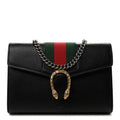 Calfskin Web Mini Dionysus Chain Wallet Black