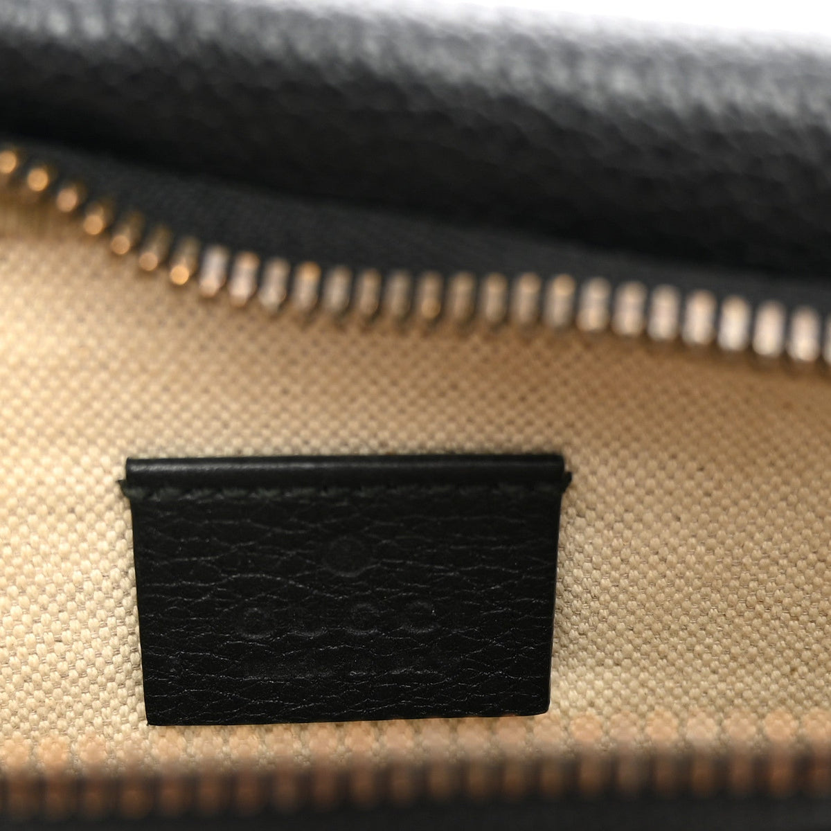 Grained Calfskin Small Logo Belt Bag Black