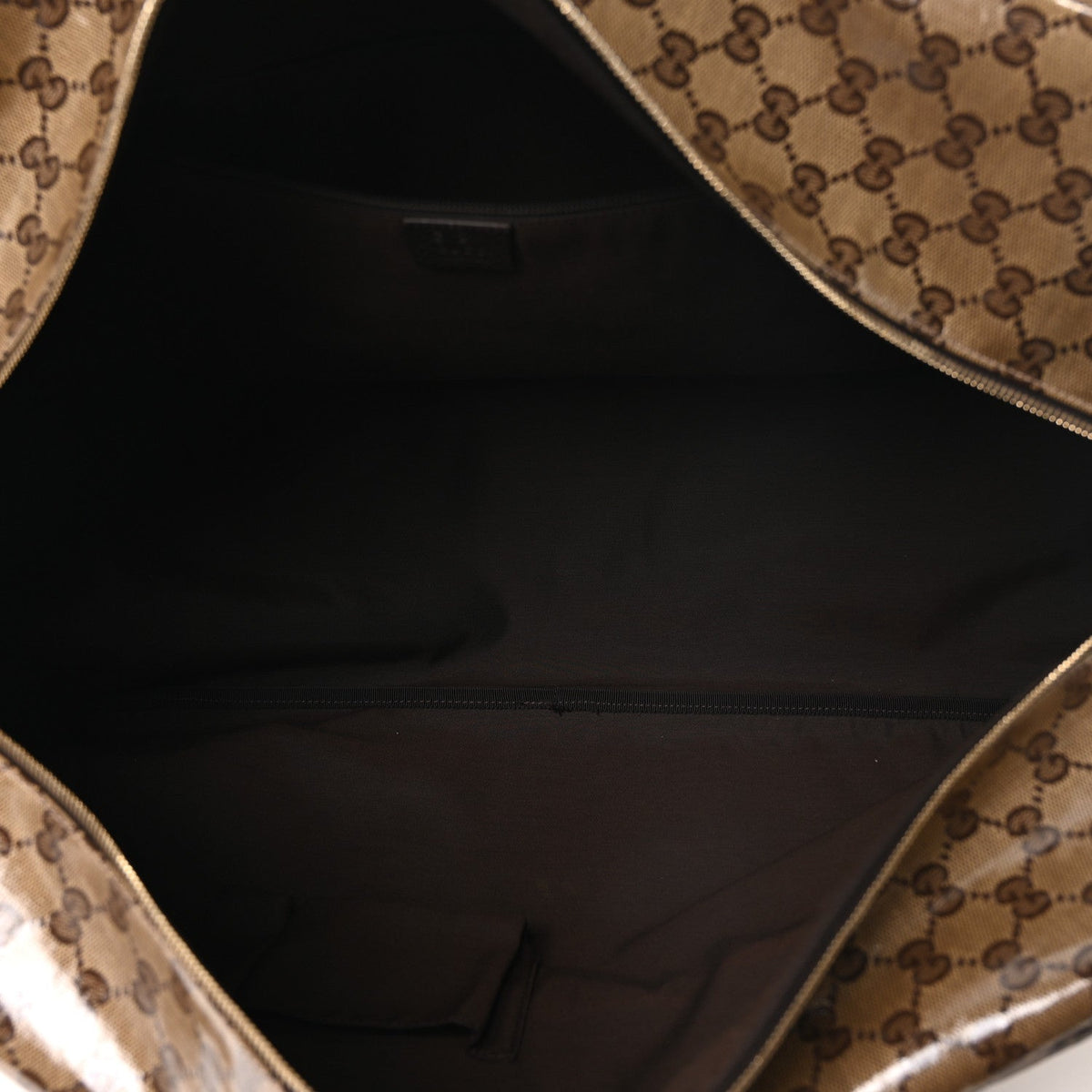 Crystal Monogram Web Large Carry On Duffle Bag Brown
