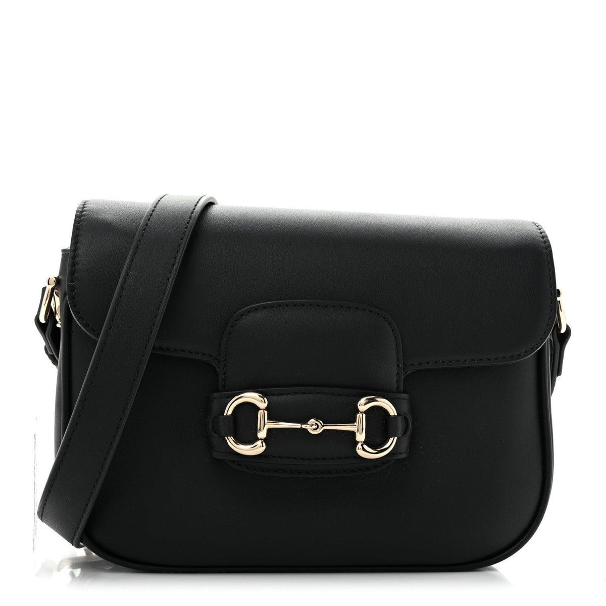 Arabella Calfskin Horsebit 1955 Shoulder Bag Black