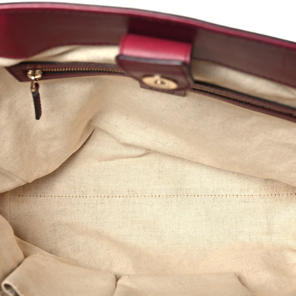 Monogram Web Medium Mayfair Tote Cherry