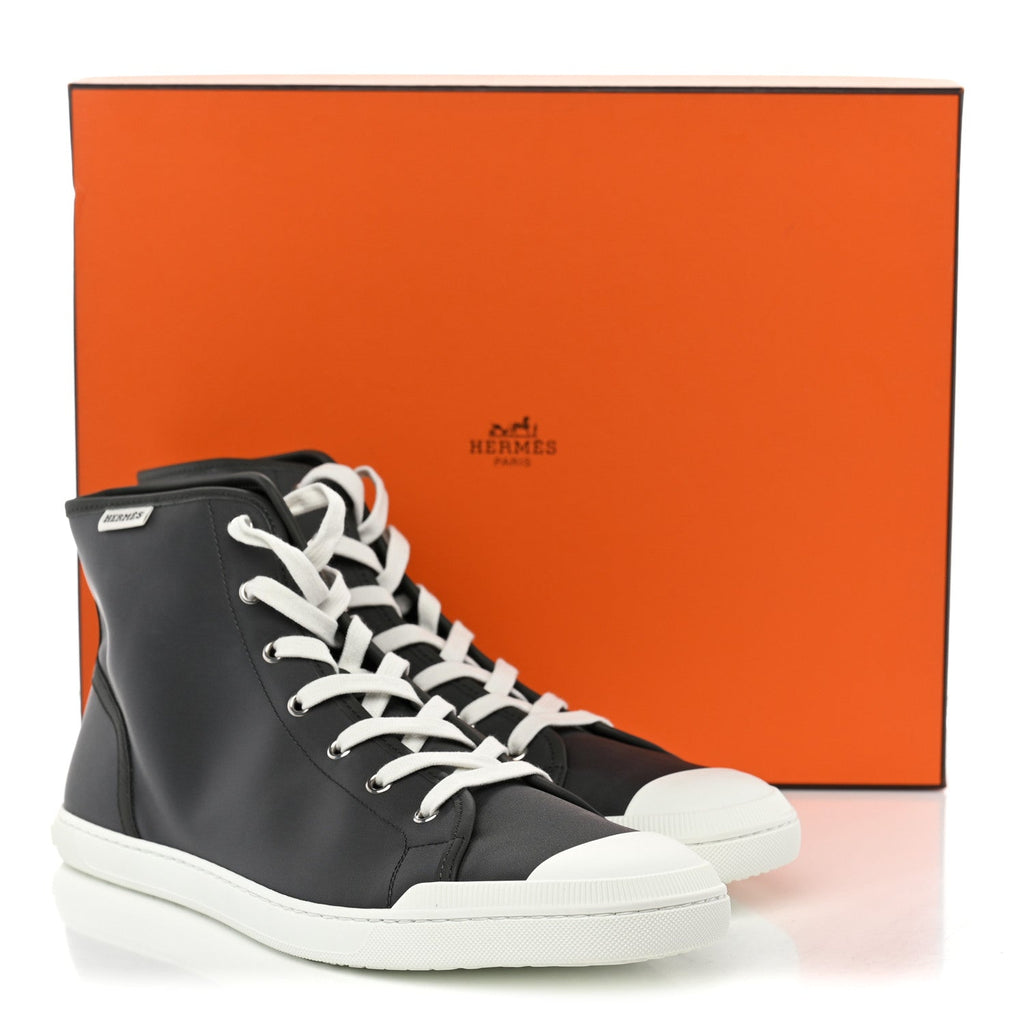 Nylon Mens Express High Top Sneaker 44 Gris Meyer White
