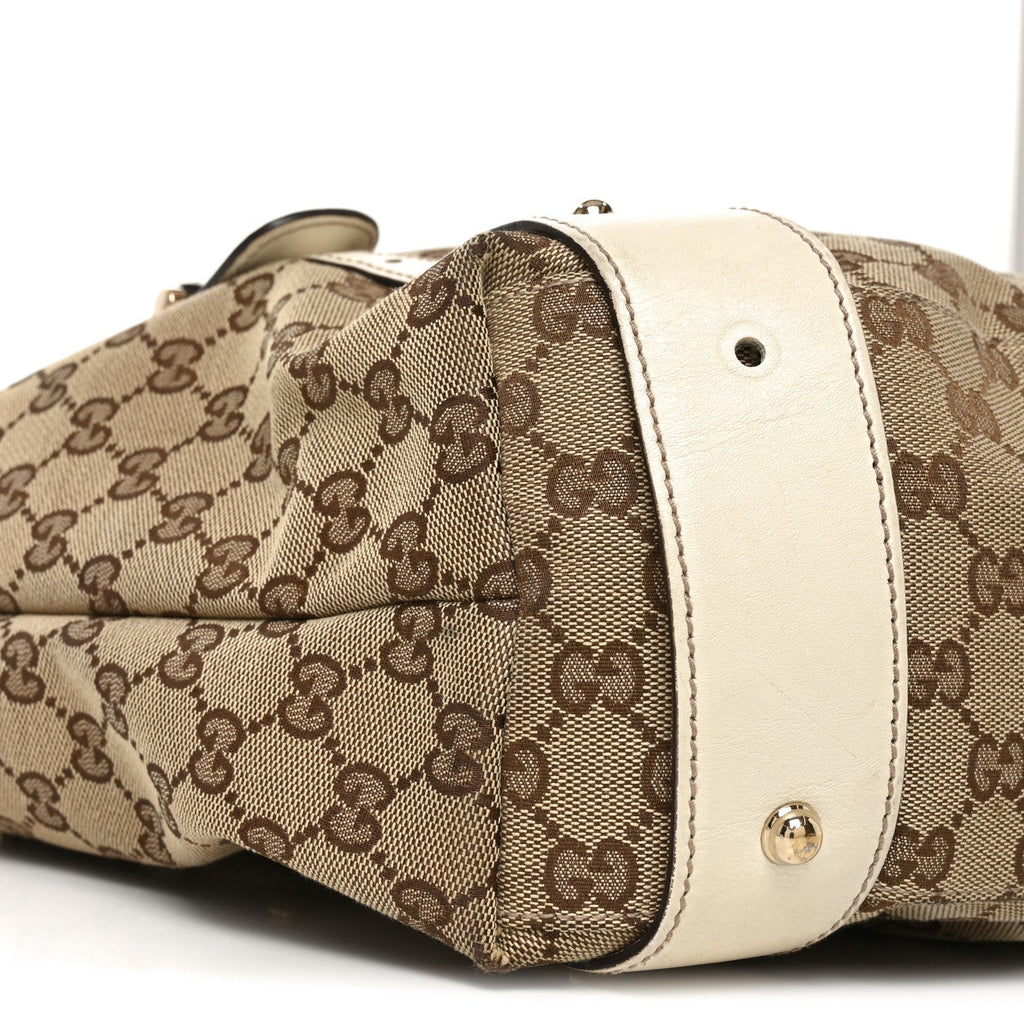 Monogram Medium Pelham Shoulder Bag  Off White