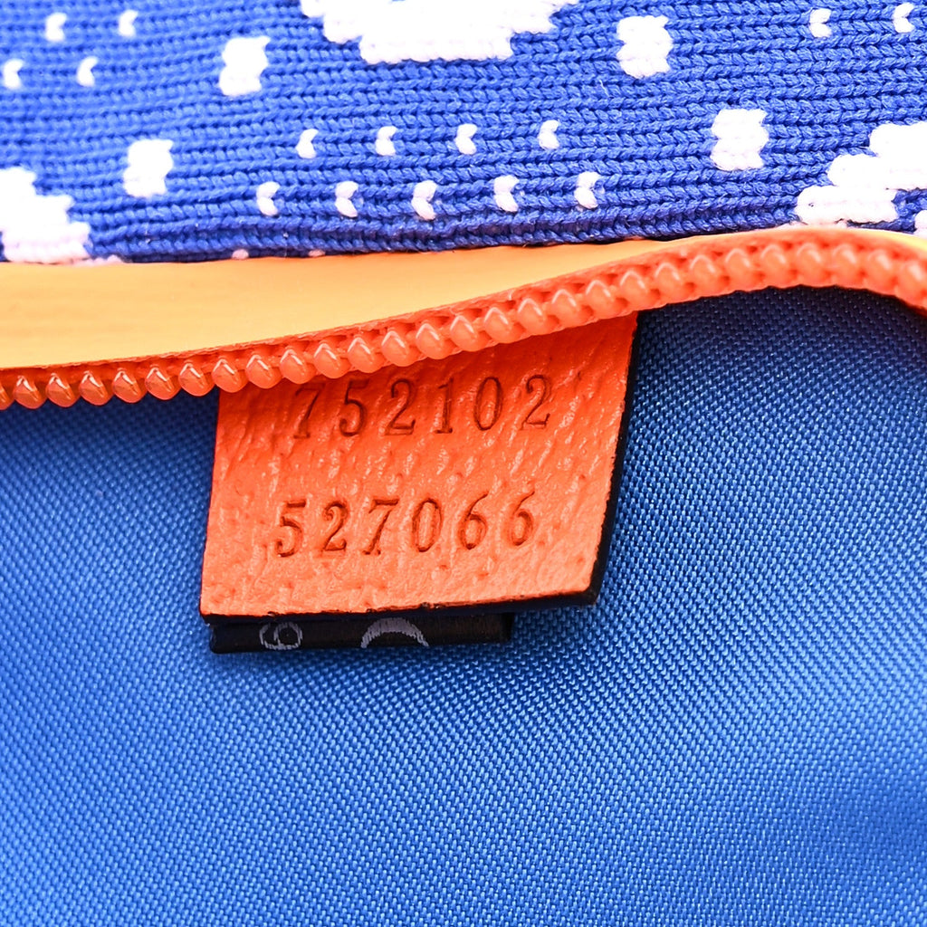 Jersey GG Monogram All Over Sporty Belt Bag Grey White Multicolor