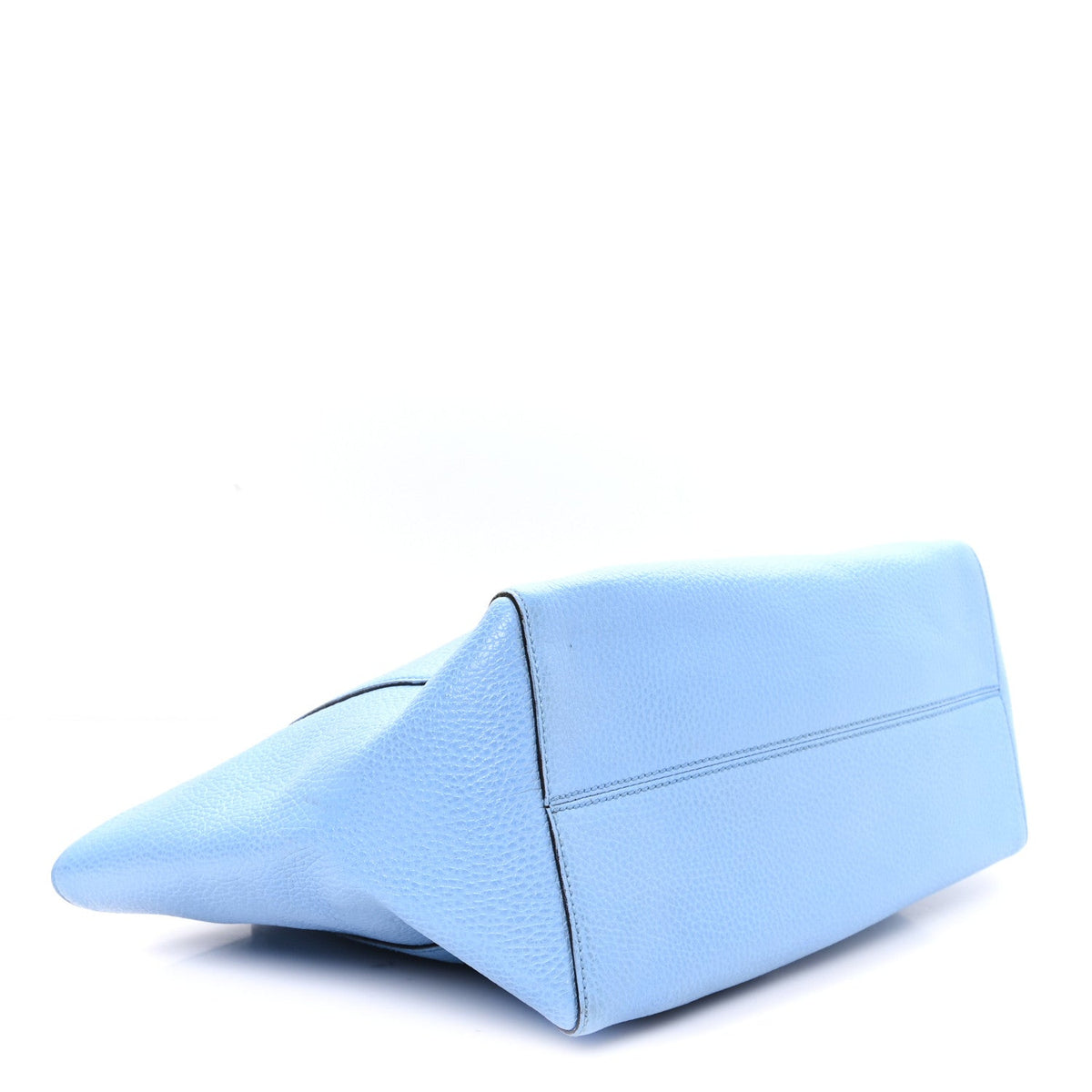 Dollar Calfskin Small Swing Tote Mineral Blue
