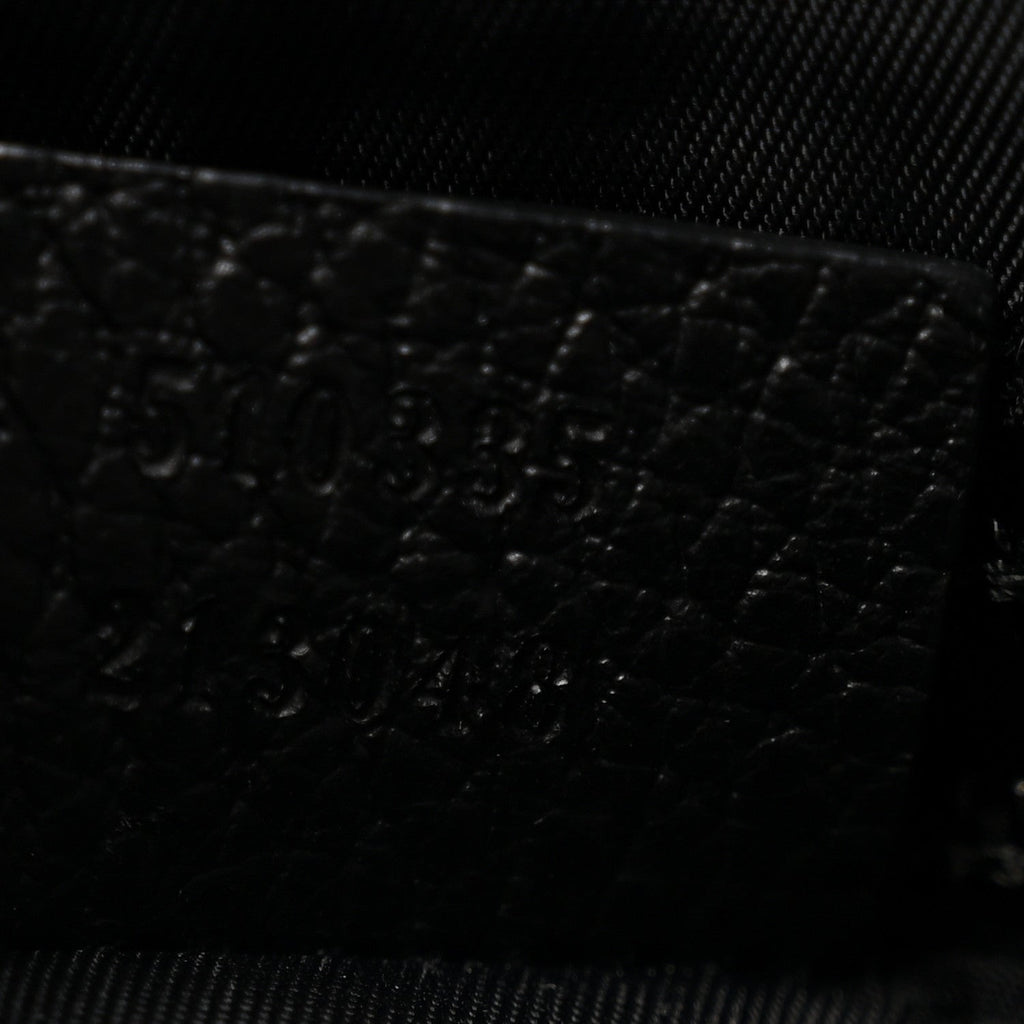 Nylon Monogram Double Buckle Flap Messenger Bag Black