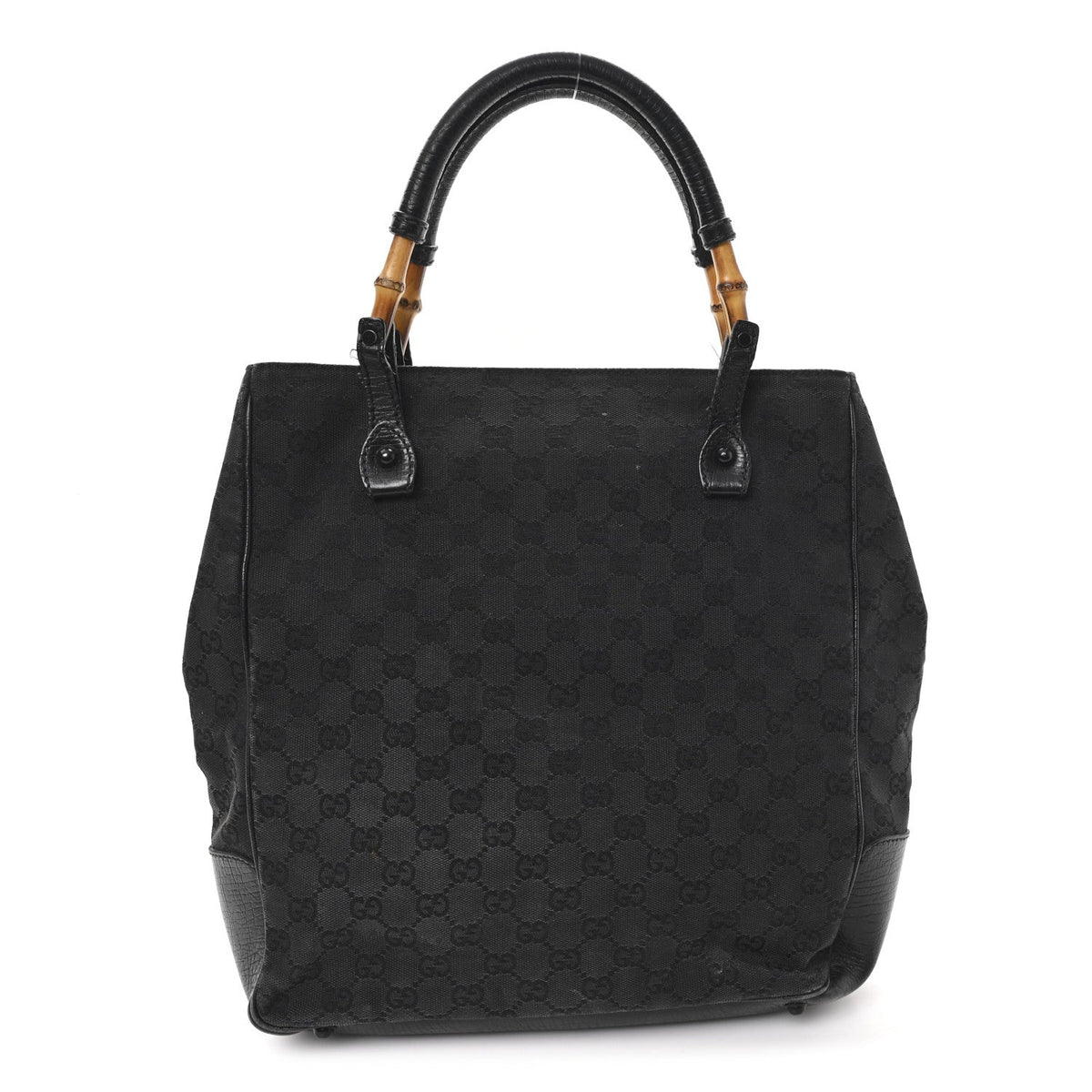 Monogram Bamboo Handle Bag Black