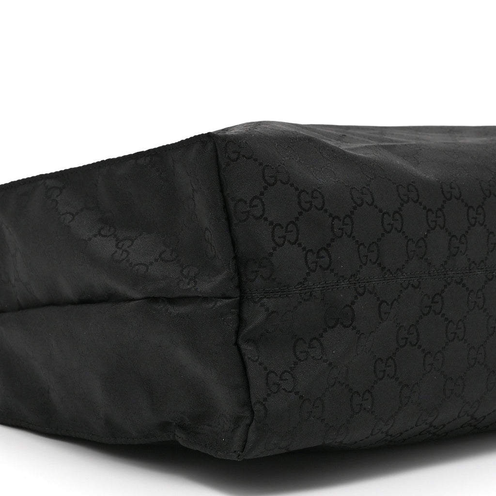 Nylon Monogram Vertical Tote Black