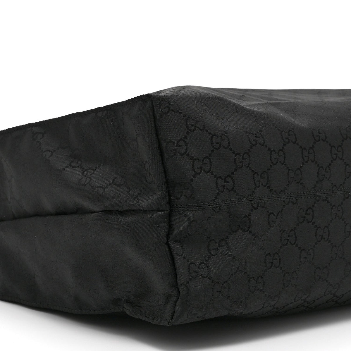 Nylon Monogram Vertical Tote Black