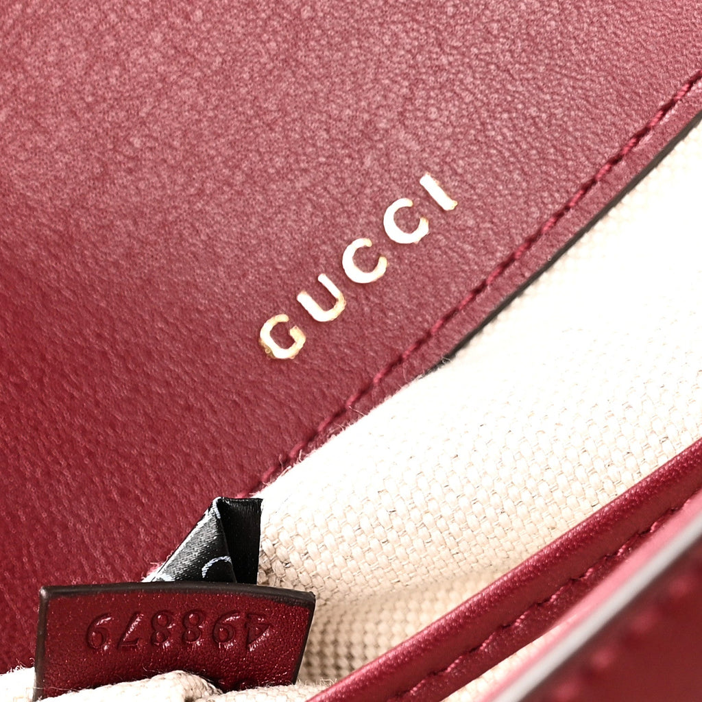 Arabella Calfskin Horsebit 1955 Shoulder Bag Rosso Ancora