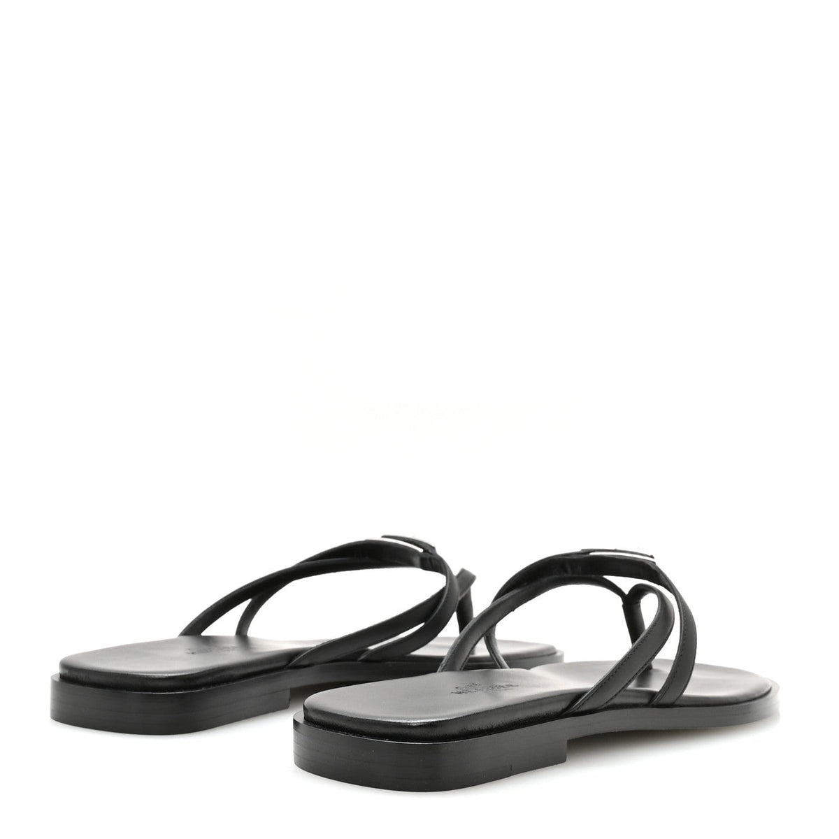 Calfskin Miss Sandals 37.5 Black