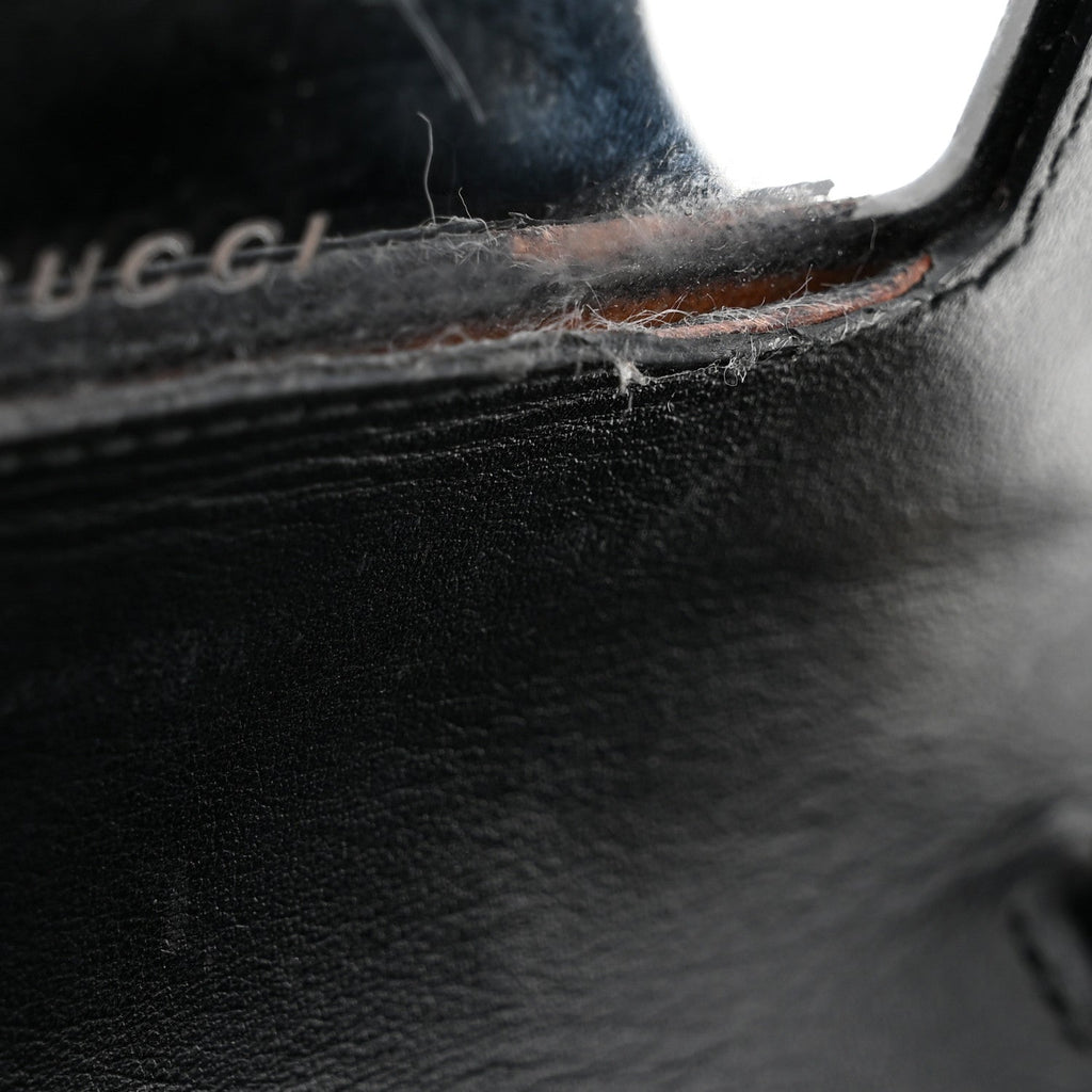 Calfskin GG Matelasse Chain Wallet Black