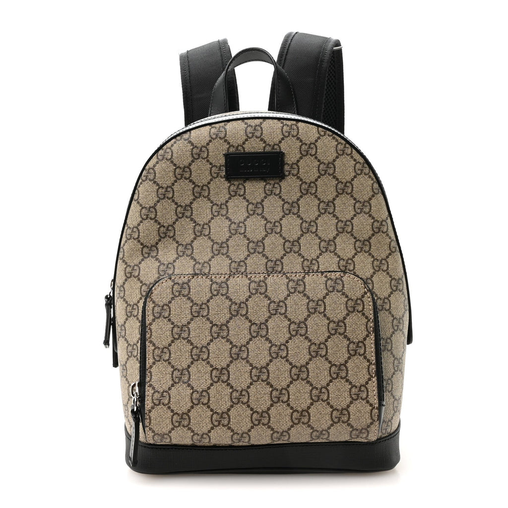 GG Supreme Monogram Small Eden Day Backpack Black