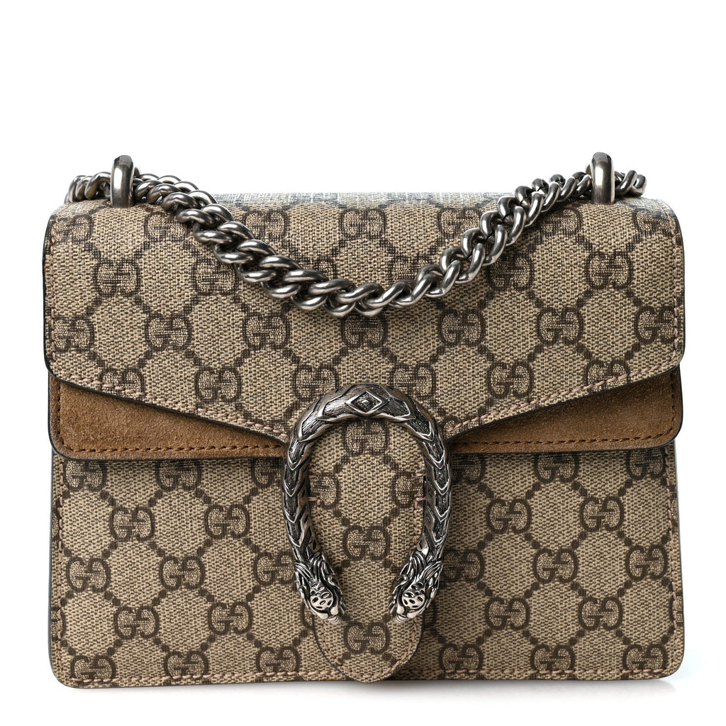 GG Supreme Monogram Mini Dionysus Shoulder Bag Taupe