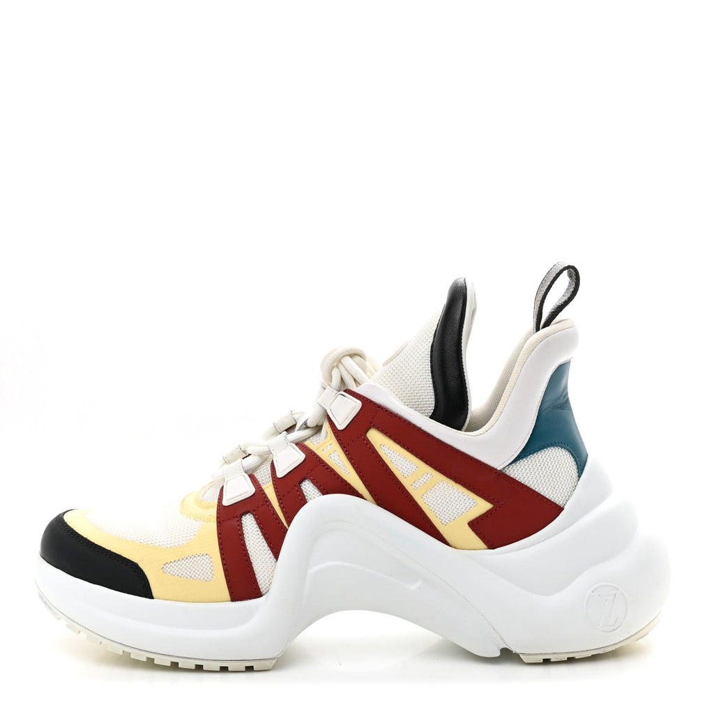 Calfskin Technical Nylon LV Archlight Sneakers 40.5 Terracotta
