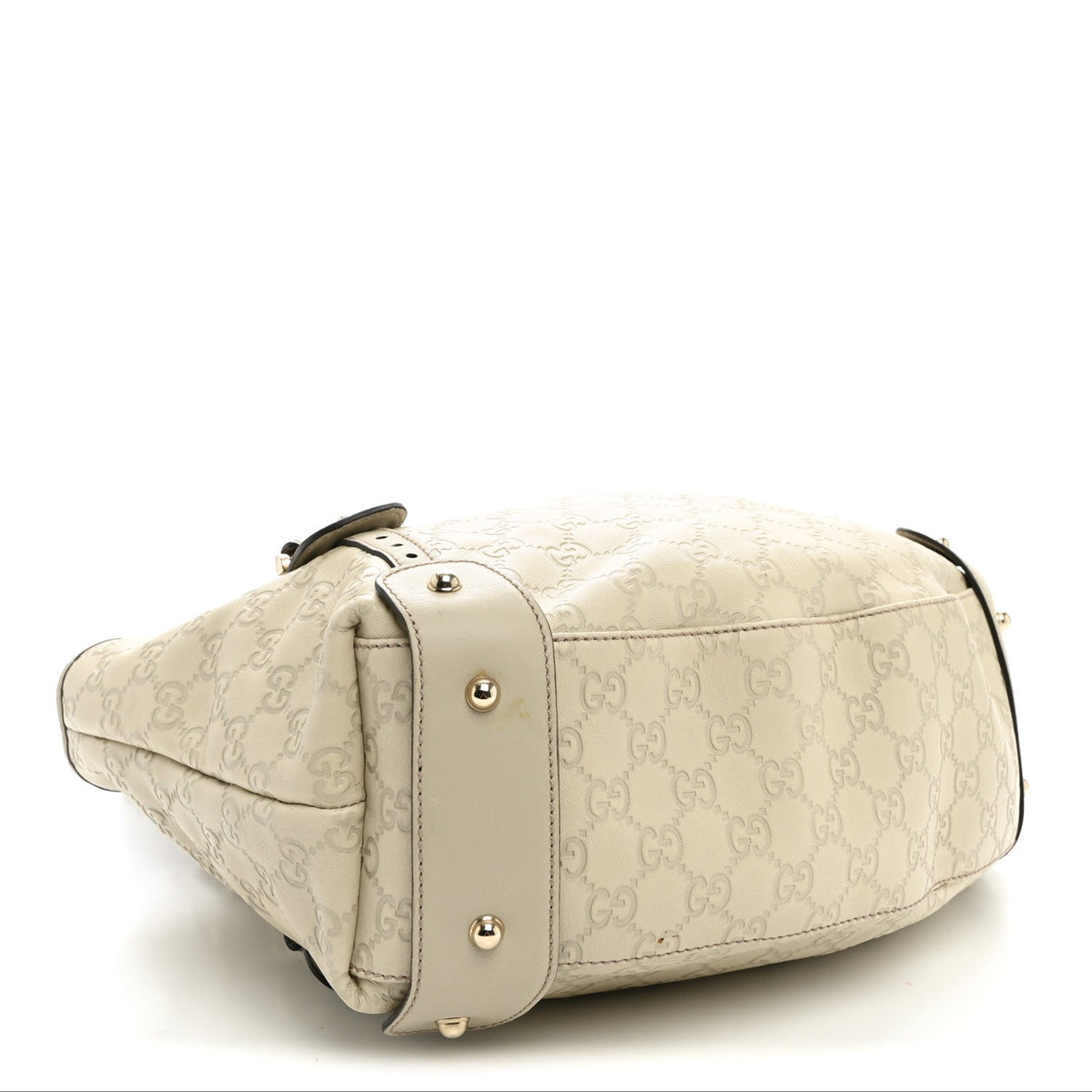 Guccissima Small Pelham Shoulder Bag Off White