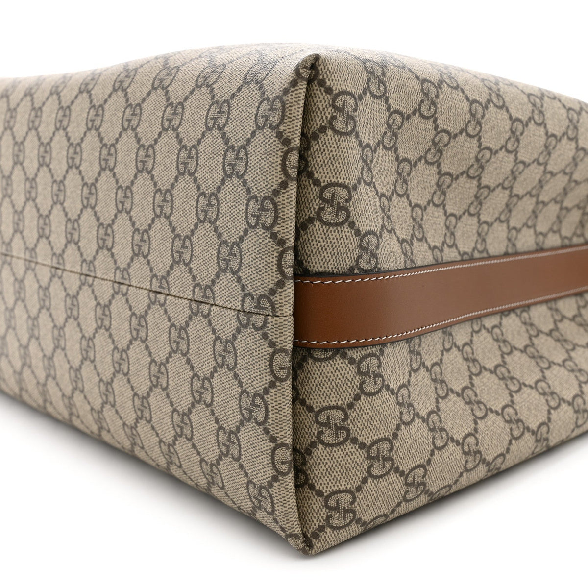 GG Icon Monogram Padlock Shoulder Bag Beige Dark Brown