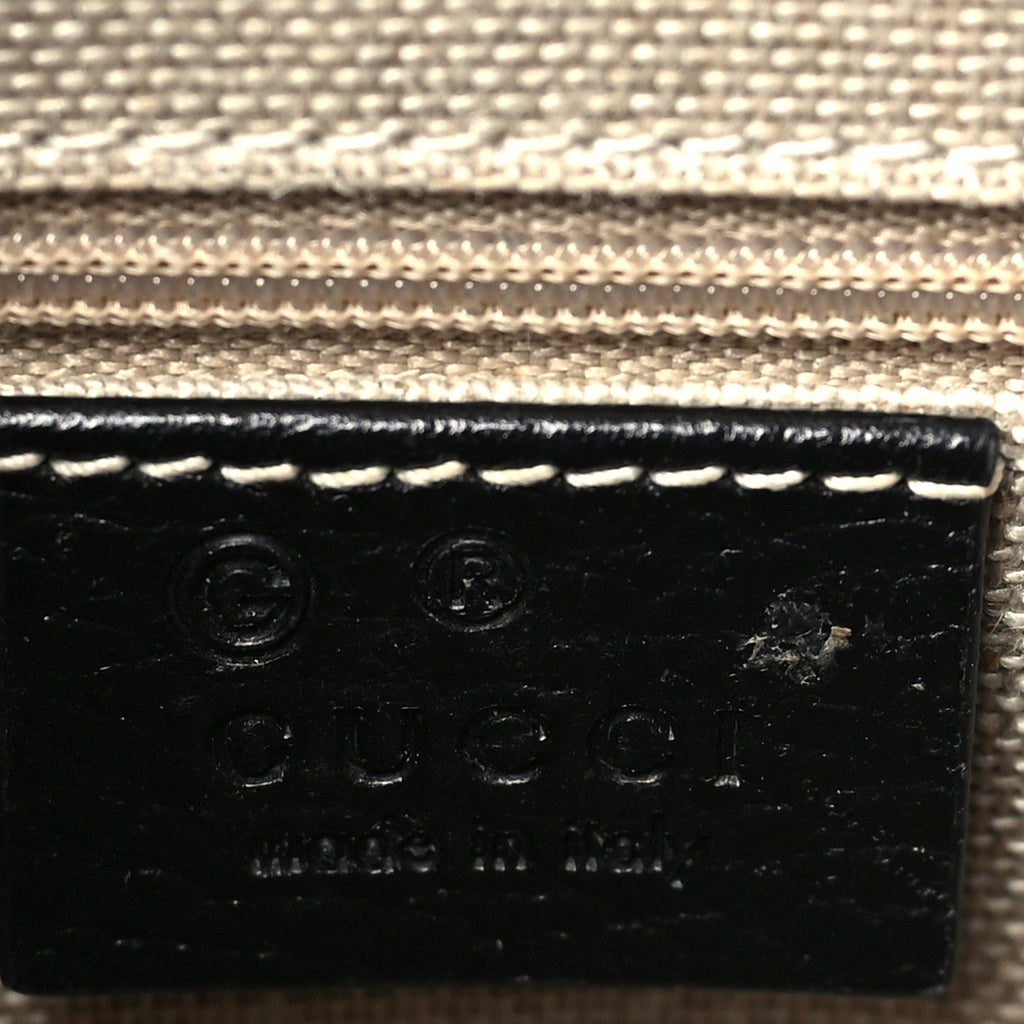 Dollar Calfskin Interlocking G Crossbody Bag Black
