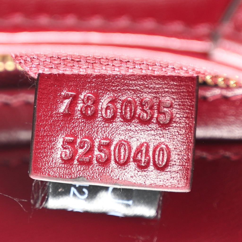 GG Shadow Monogram Mini Moon Side Shoulder Bag Rosso Ancora Red