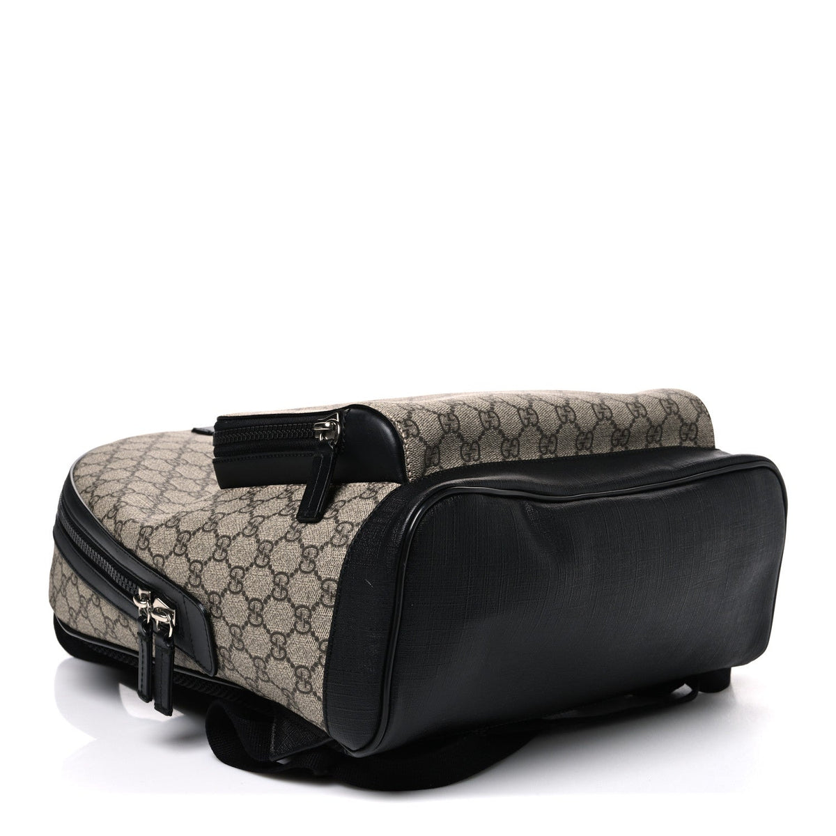 GG Supreme Monogram Medium Backpack Black