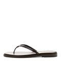 Goatskin CC Times Square Thong Sandals 39 Brown