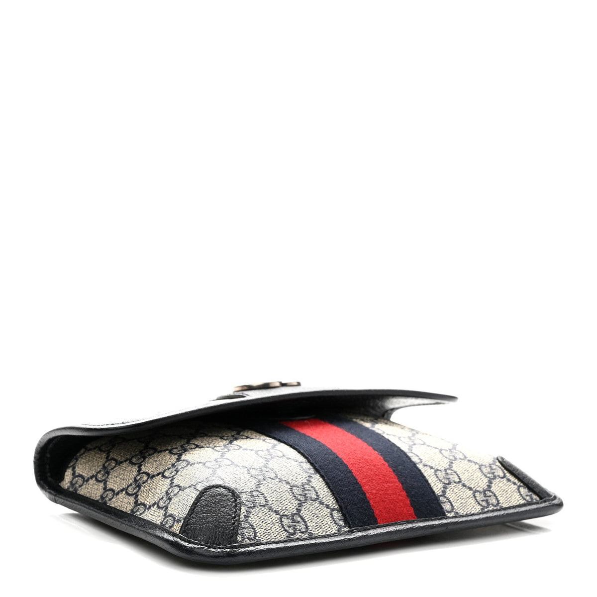 GG Supreme Monogram Web Small Ophidia Belt Bag 90 36 Beige Navy