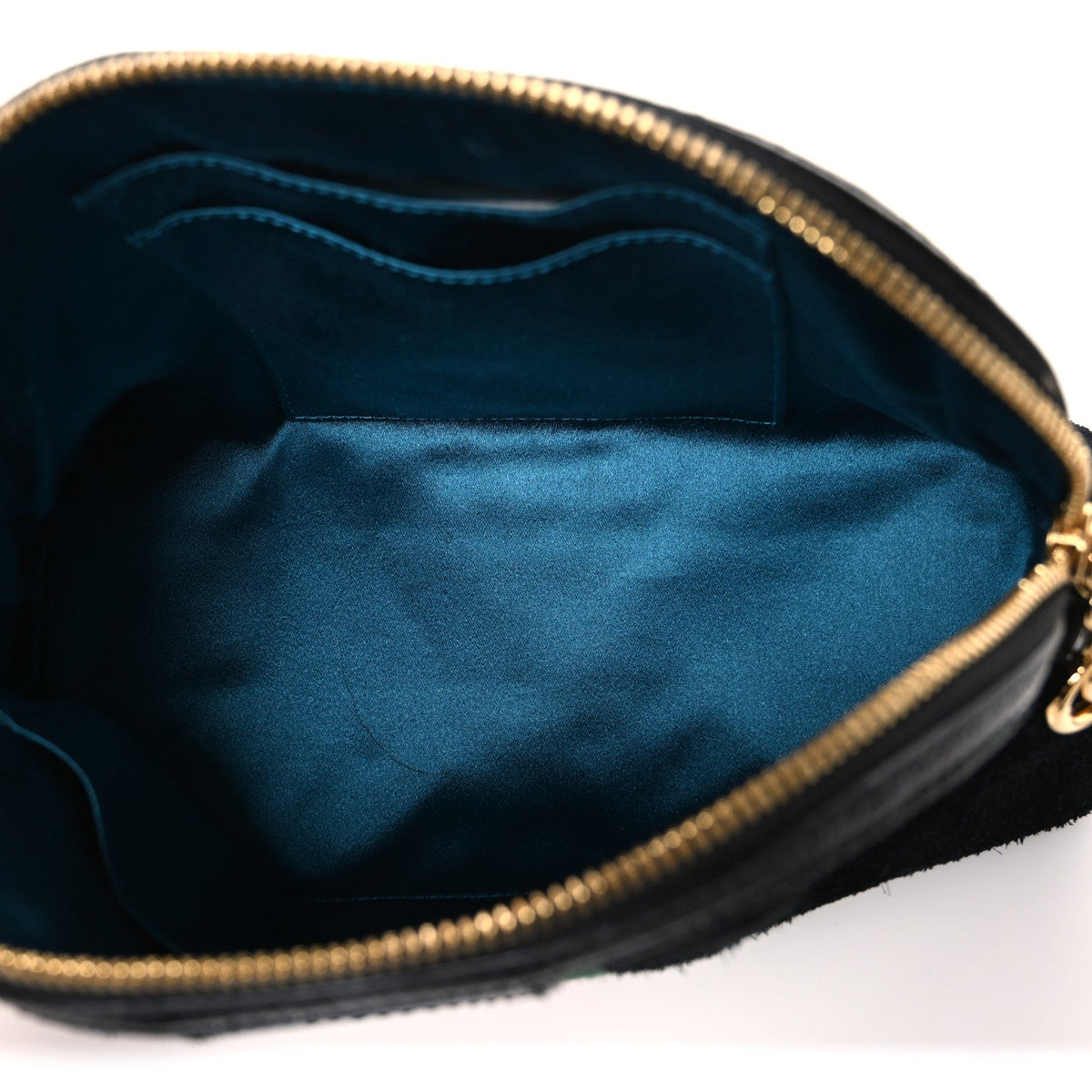 Suede Patent Web GG Small Ophidia Dome Shoulder Bag Black