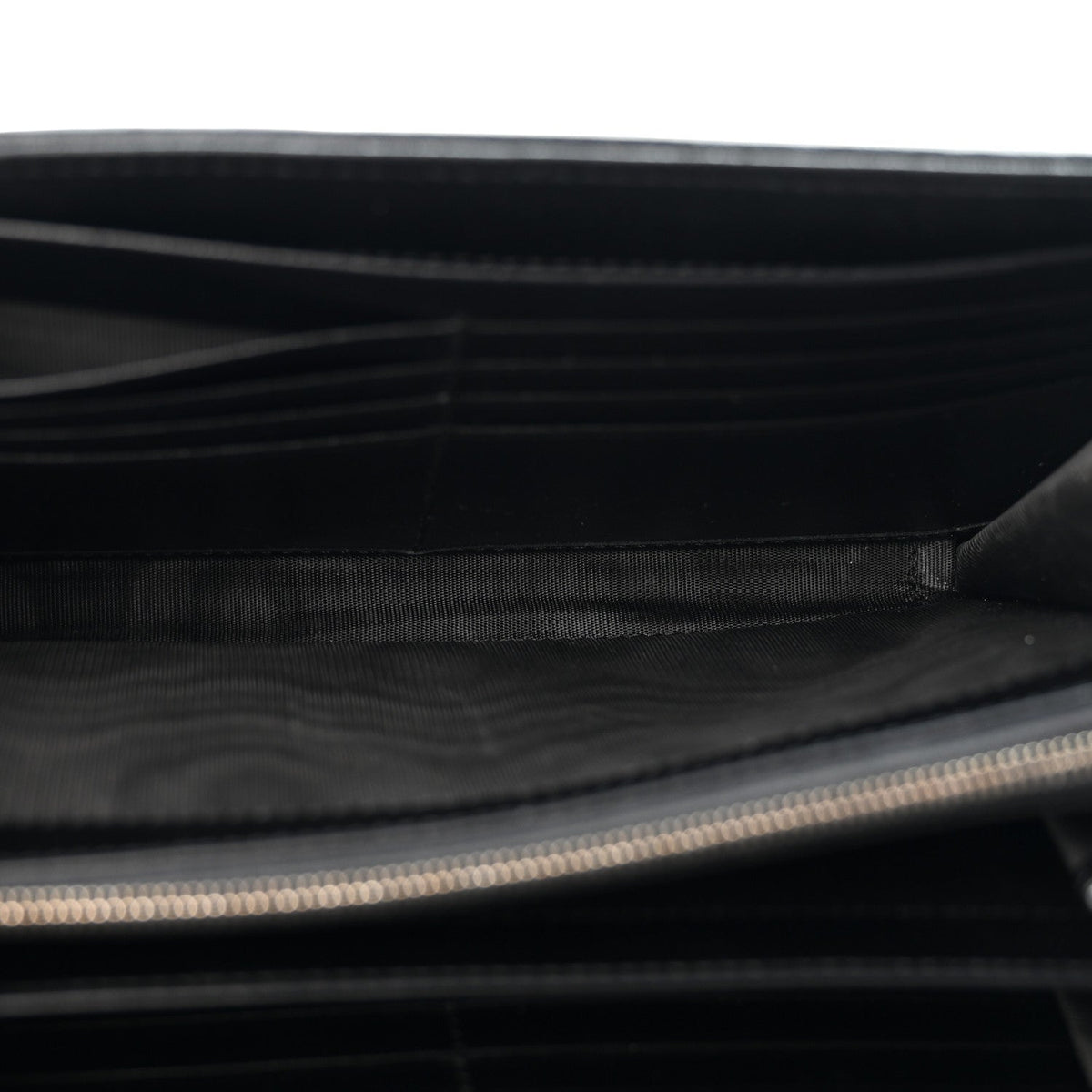 Calfskin Matelasse Aria GG Marmont Chain Wallet Black