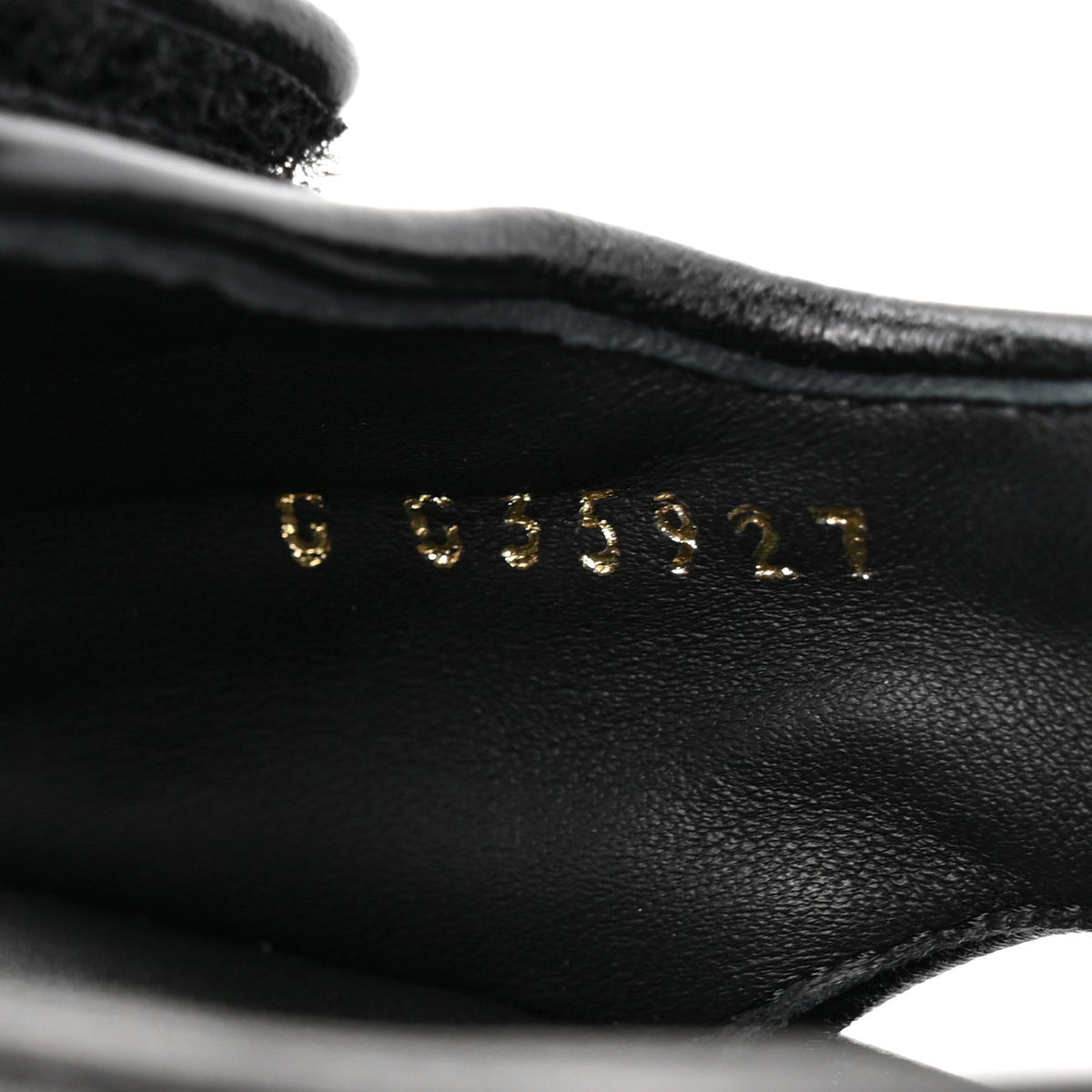 Grained Calfskin Velcro Dad Sandals 38 Black