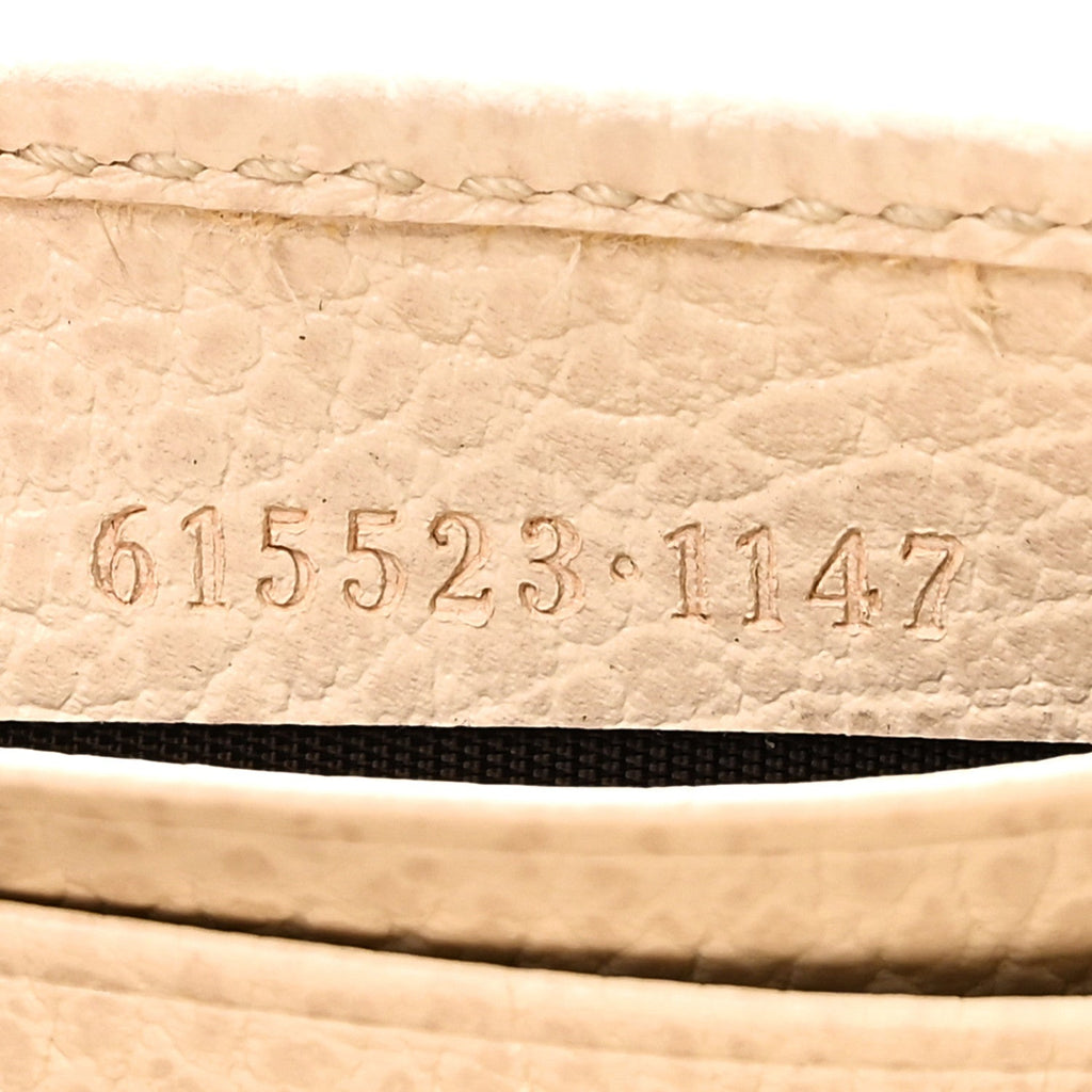 Dollar Calfskin Interlocking G Chain Wallet Ivoire