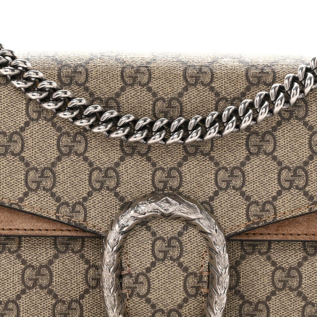 GG Supreme Monogram Small Dionysus Shoulder Bag Taupe