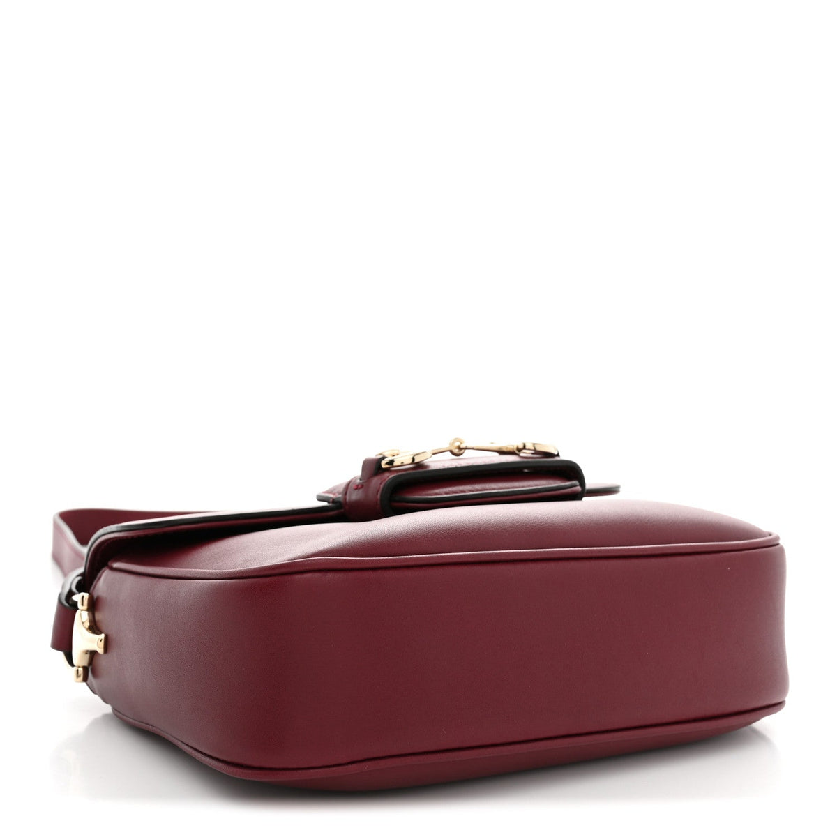 Arabella Calfskin Horsebit 1955 Shoulder Bag Rosso Ancora