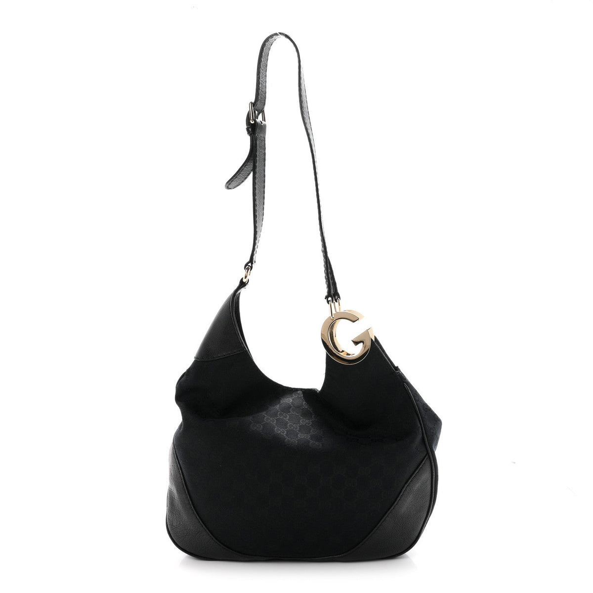 Monogram Medium Charlotte Hobo Black