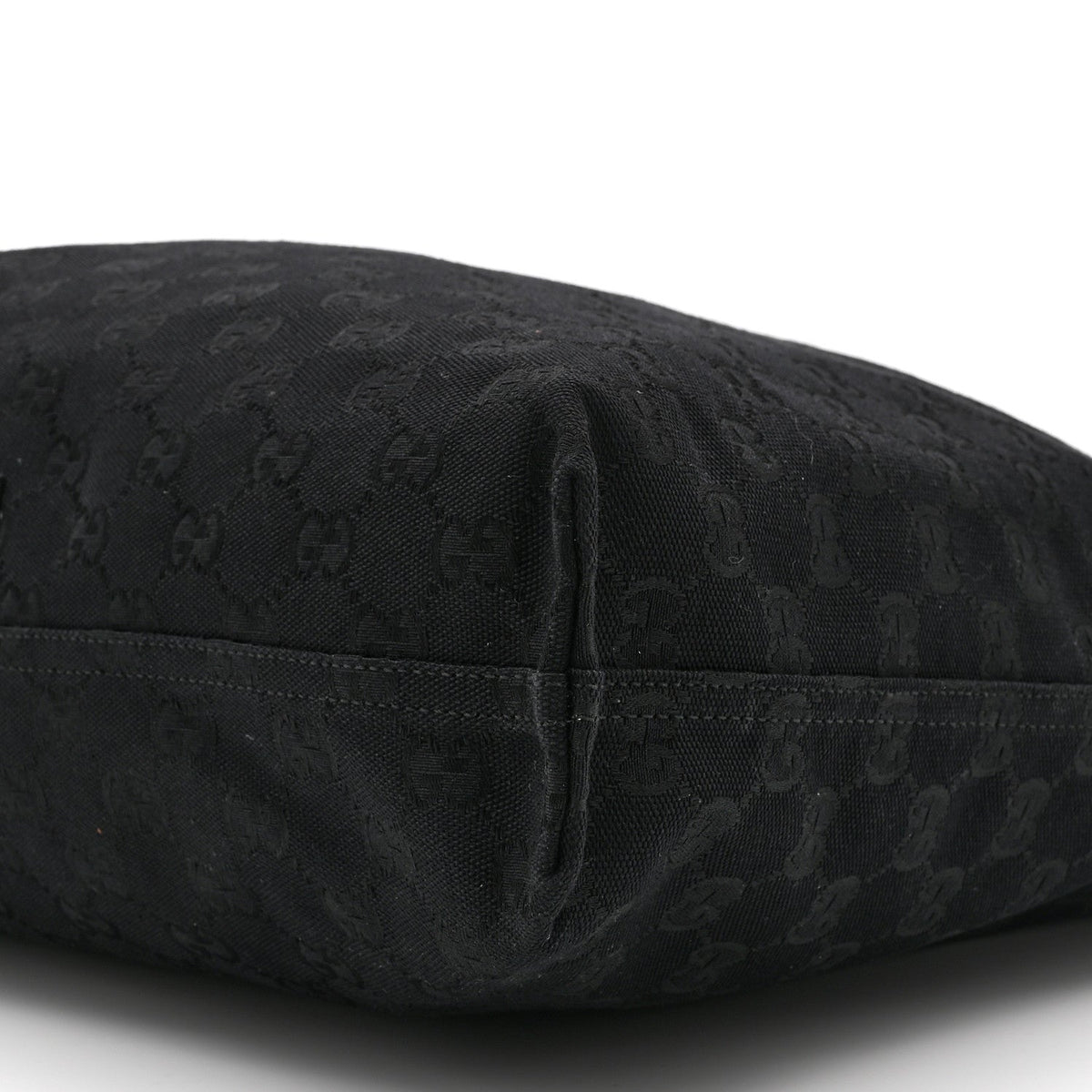 GG Monogram Bamboo Reversible Tote Black