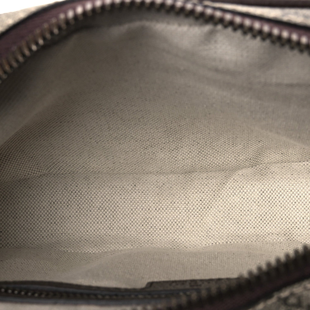 Soft GG Supreme Monogram Medium Ophidia Belt Bag  Dark Brown