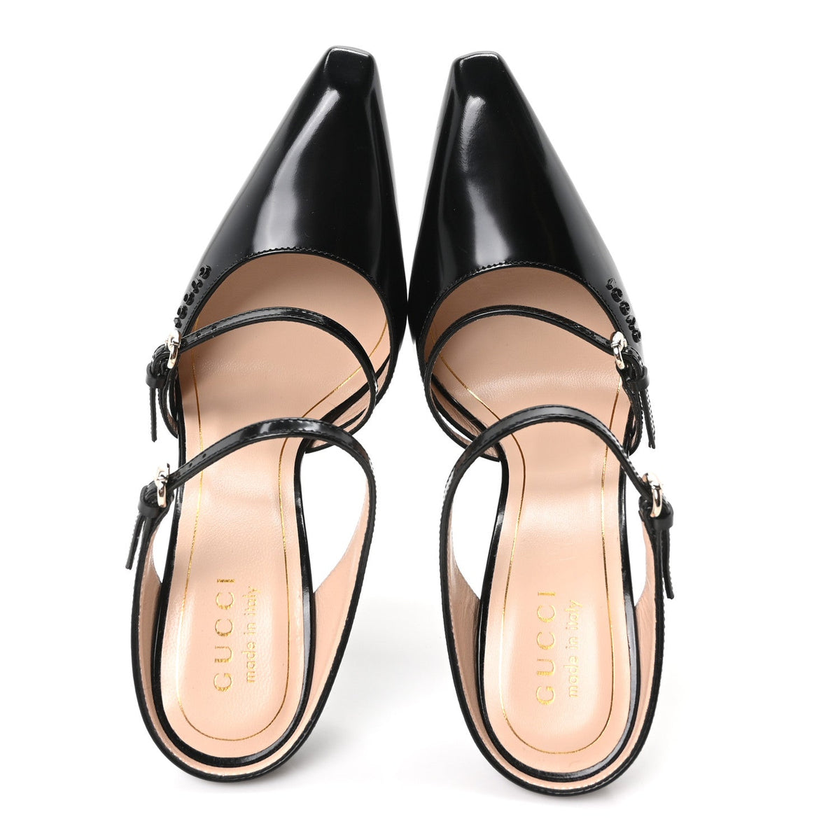 Regent Calfskin Wedge Mules 36 Black