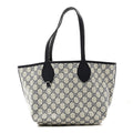 GG Supreme Monogram Denim Small Totissima Reversible Tote Beige Blue