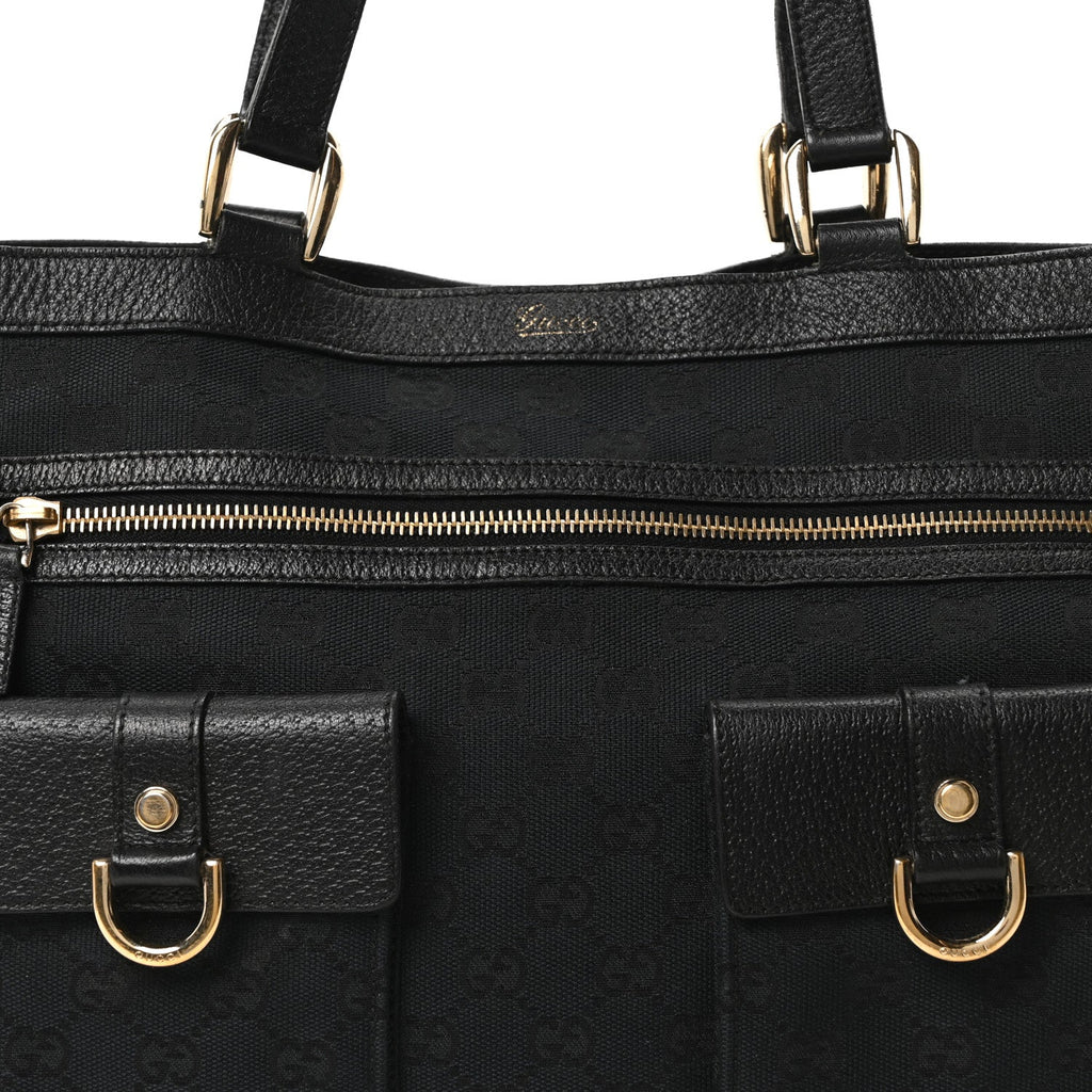 Monogram Abbey D Ring Tote Black