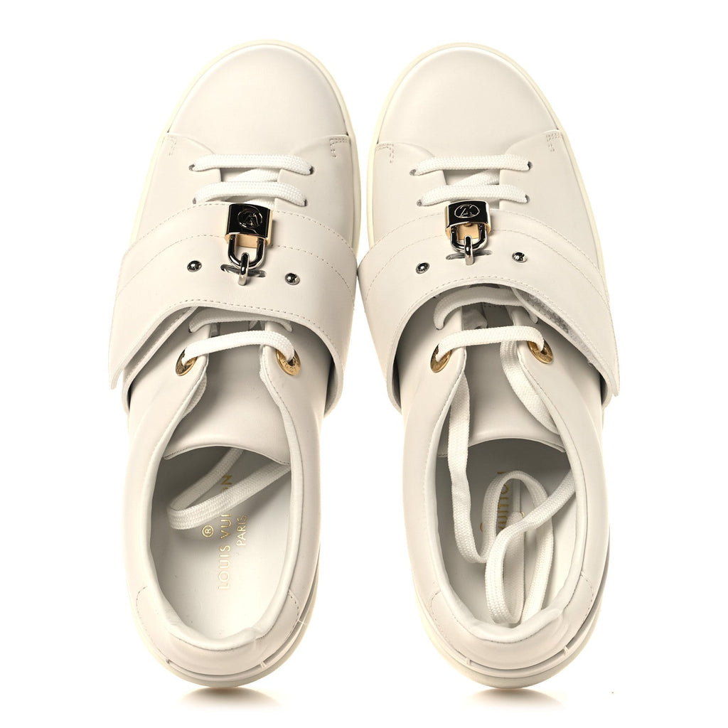 Calfskin Front Row Sneaker 36.5 White