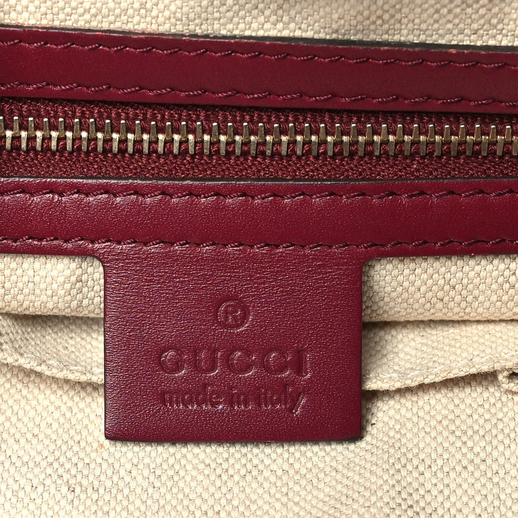 Monogram Web Medium Mayfair Tote Cherry
