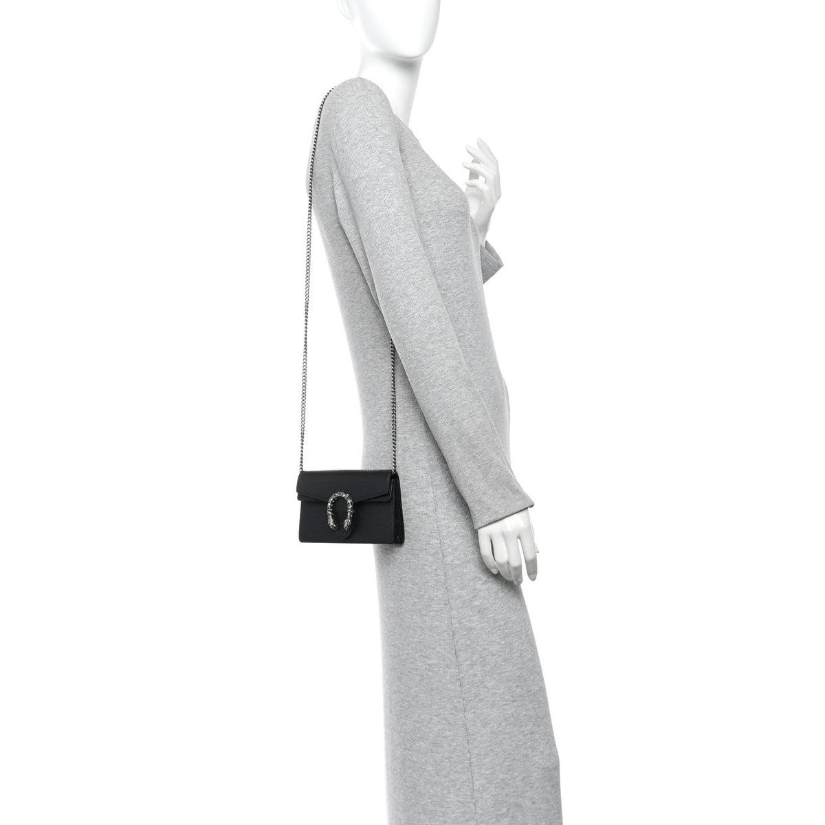 Calfskin Super Mini Dionysus Shoulder Bag Black