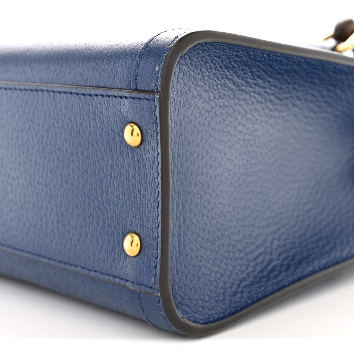 Textured Dollar Calfskin Web Small Diana Tote Bag Royal Crop