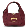 Grained Calfskin Softbit Medium Shoulder Bag Rosso Ancora