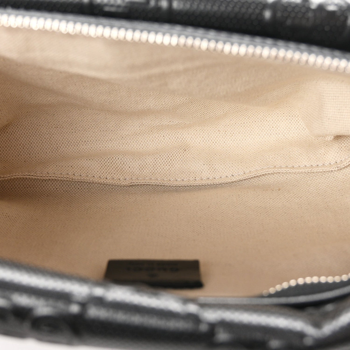 Calfskin GG Tennis Embossed Pocket Belt Bag Black
