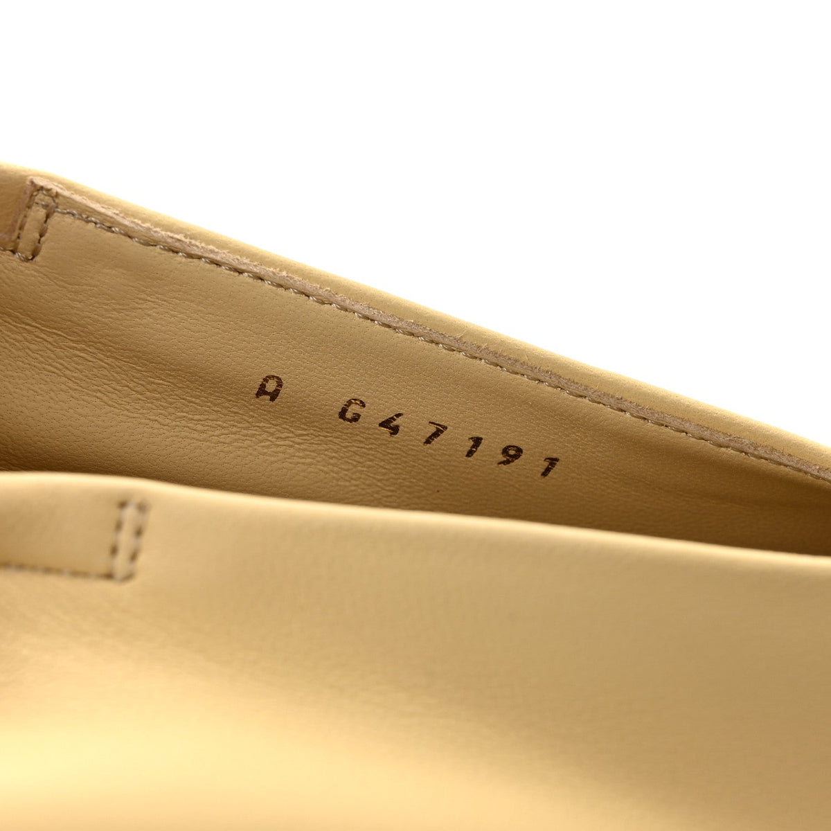 Lambskin Pumps 37 Light Beige Black