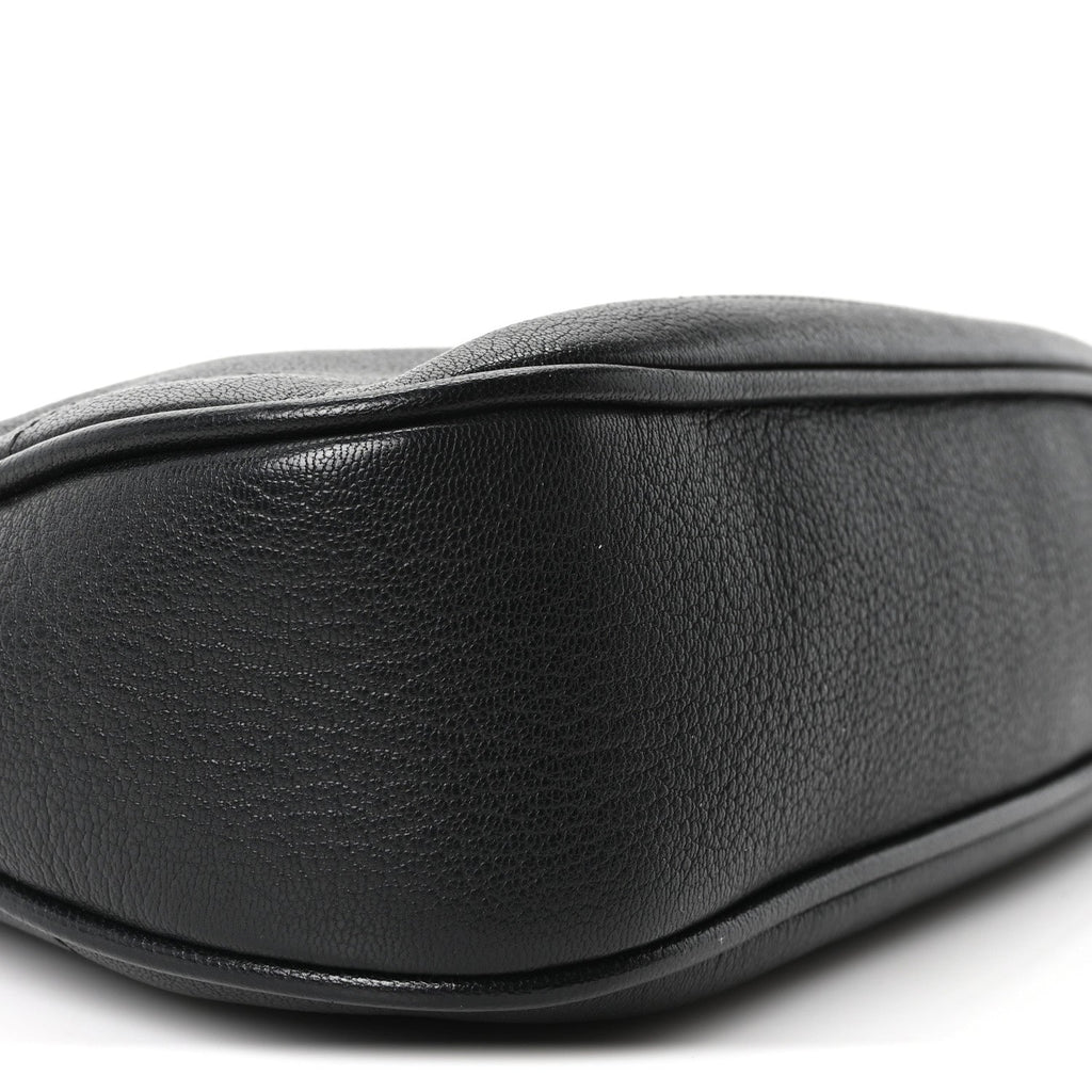 Goatskin Small Aphrodite Shoulder Bag Black