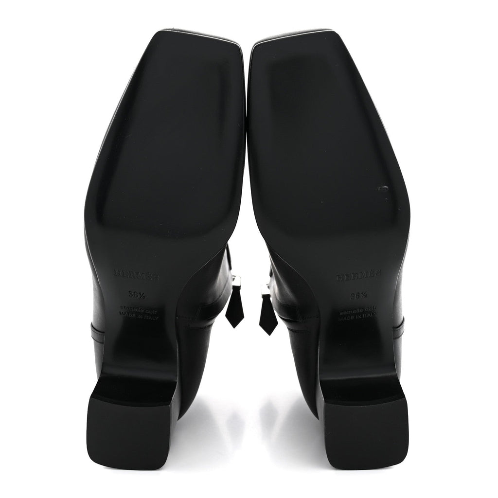 Calfskin Hommage Ankle Boots 36.5 Black