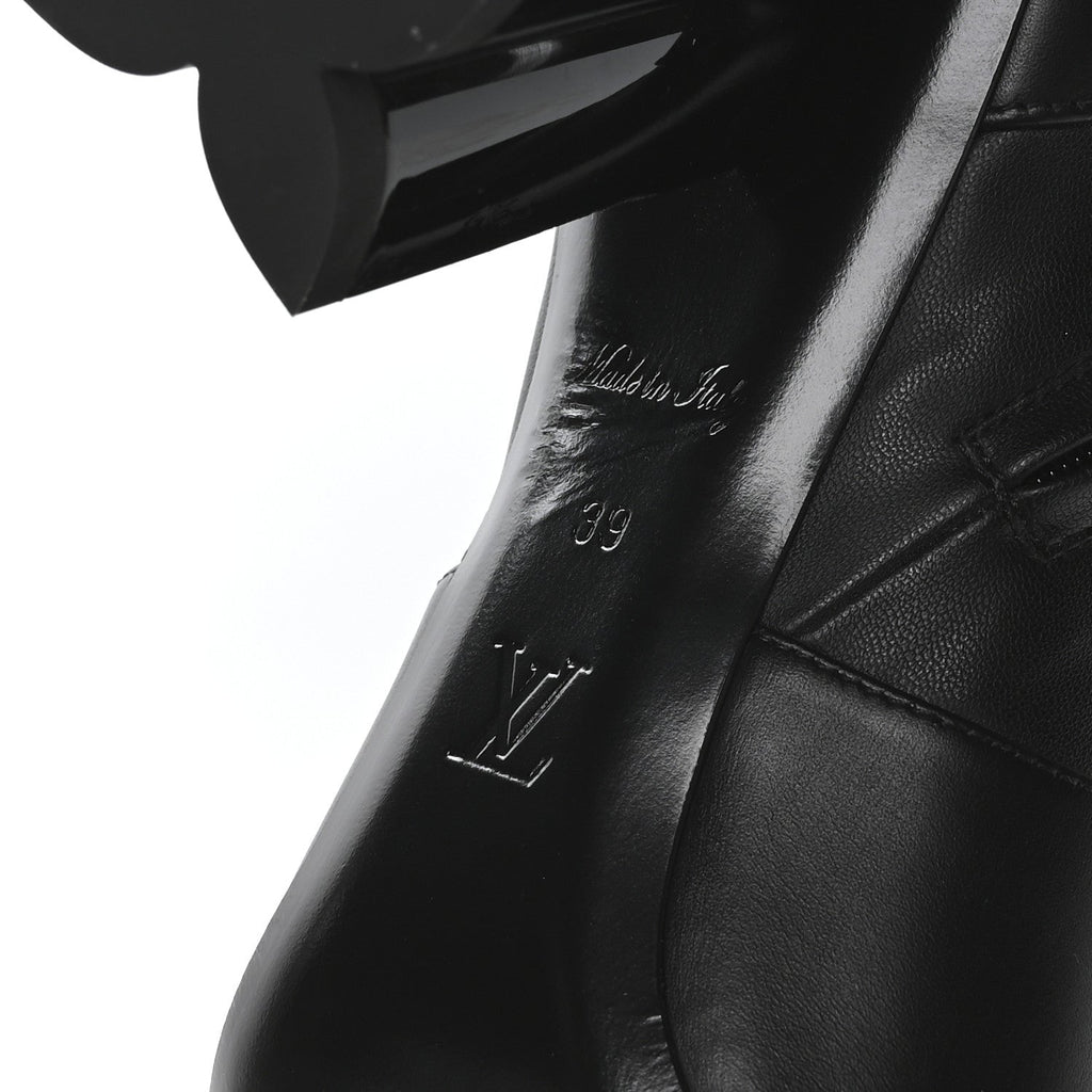Calfskin Uniformes Silhouette Ankle Boots 39 Black