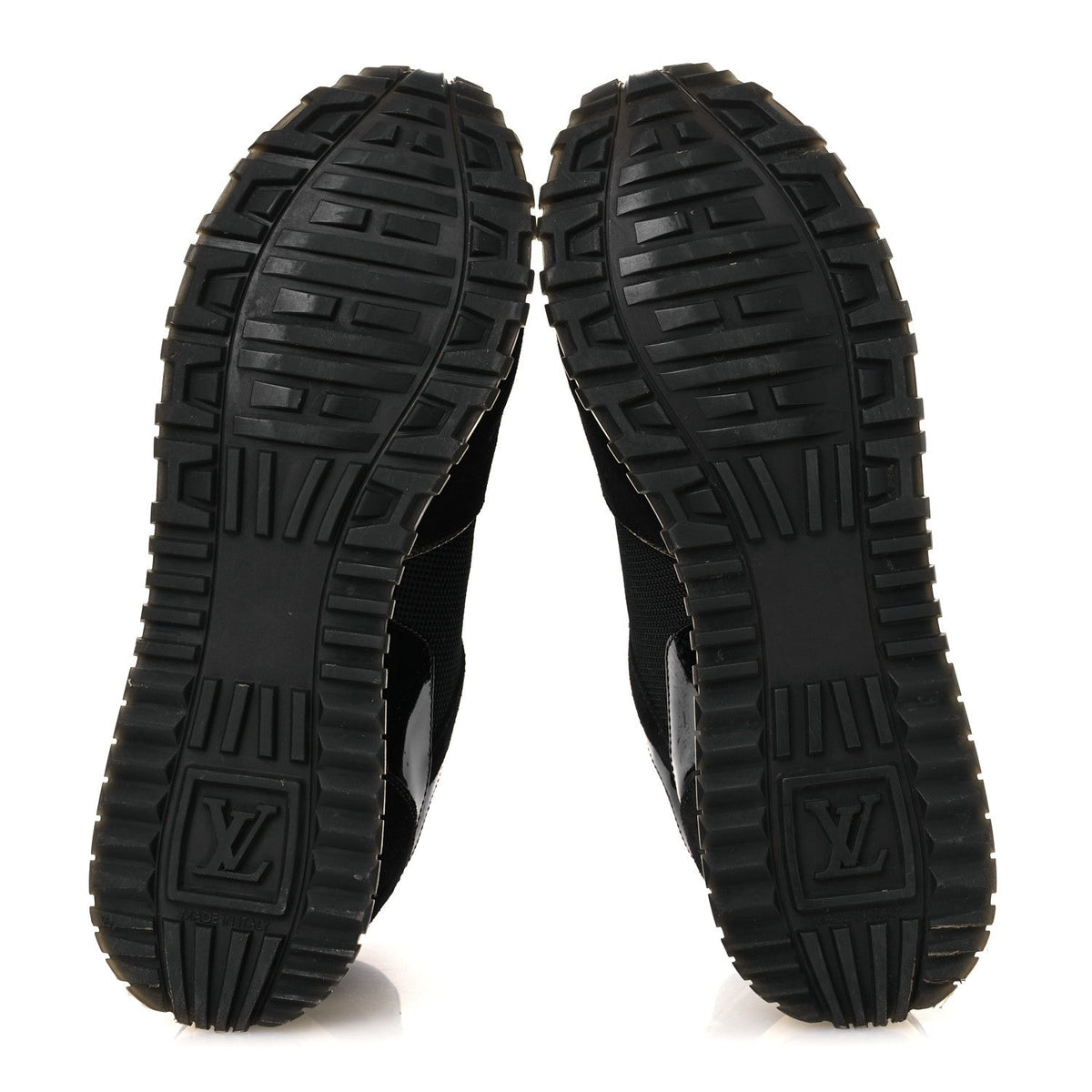 Suede Monogram Run Away Sneakers 38.5 Black