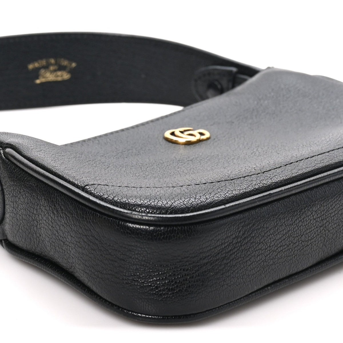 Goatskin Mini Aphrodite Shoulder Bag Black